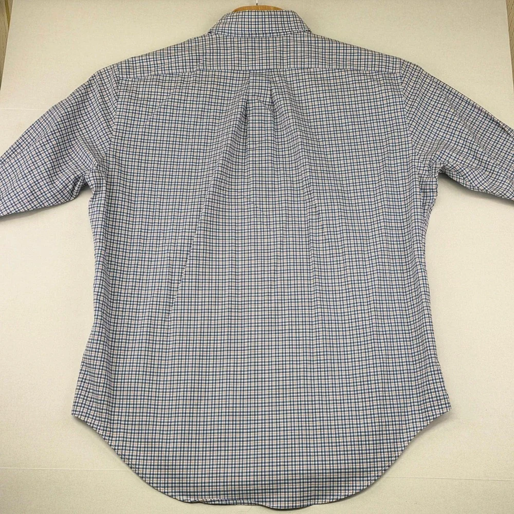 Lauren Ralph Lauren Mens Plaid Checkered Button‎ Down Shirt 16 1/2 32/33